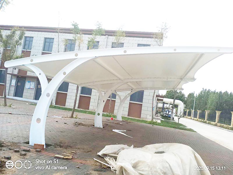 淄博熱力車棚膜結構